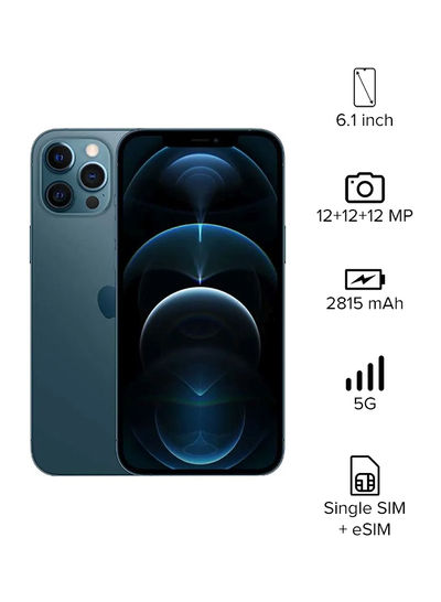 Apple iPhone 12 Pro With Facetime 256GB Pacific Blue 5G - International Specs