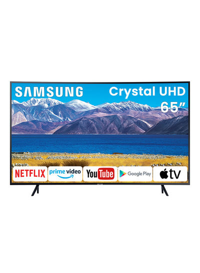 Samsung 65-Inch Curved 4K Crystal UHD HDR Smart TV (2020) And Smart Remote Control 65TU8300 Black